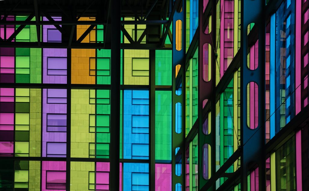 Montreal Palais des Congrès stained glass Photo credit Elvira Butler